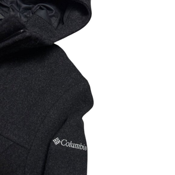 COLUMBIA RECYCLED WOOL Outdoor Winter Parka Ski Hooded Coat Jacket Womens Small - Picture 5 of 7
